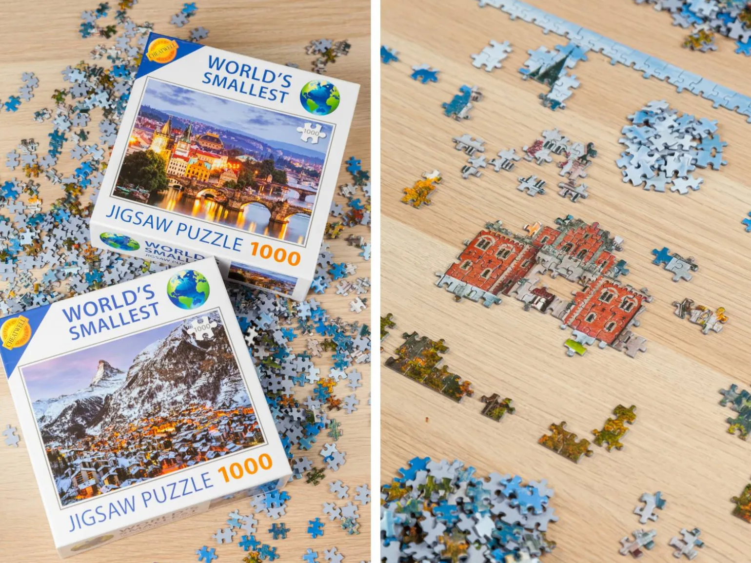 Verdens mindste puslespil med 1000 brikker