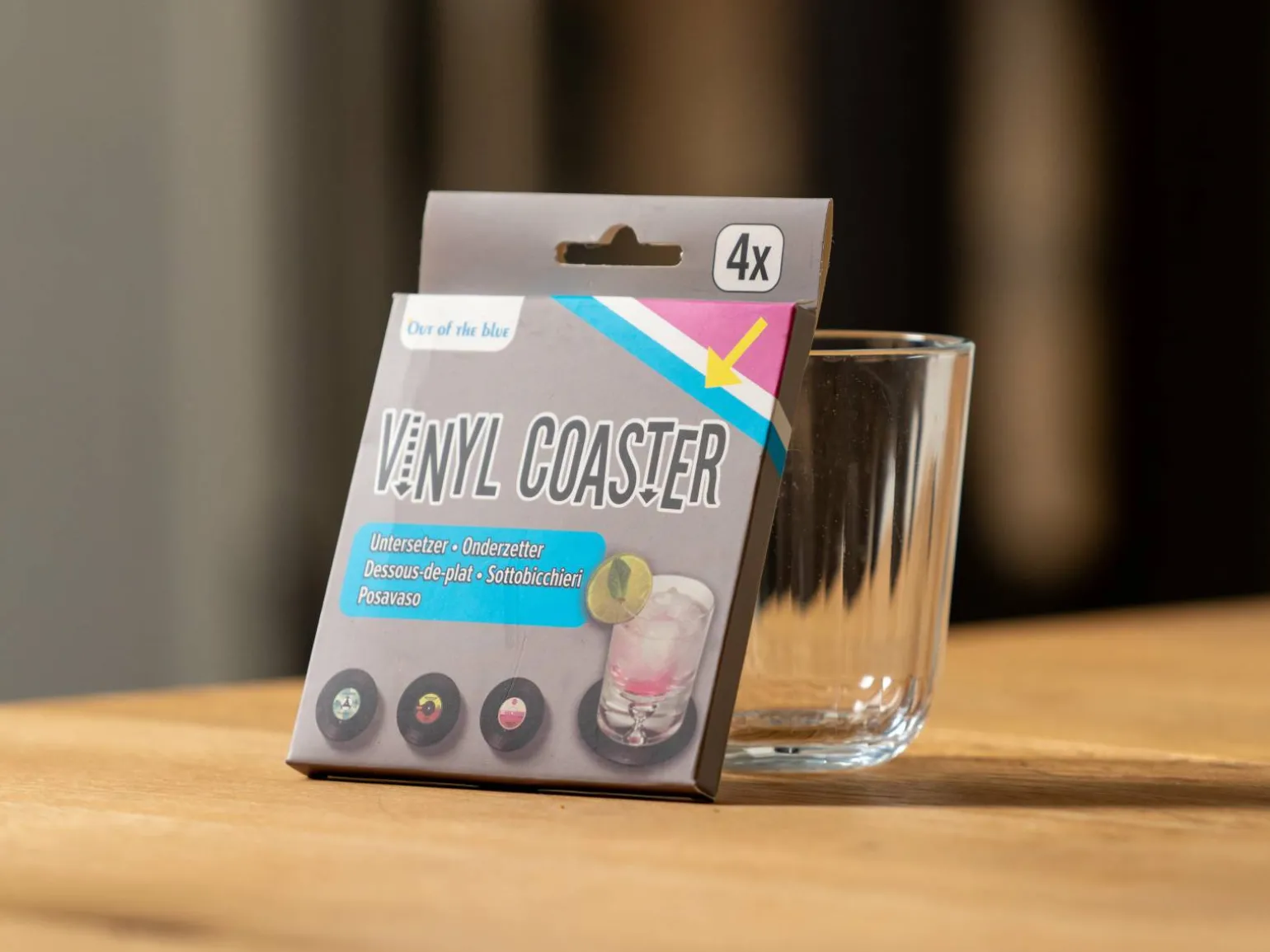 Vinylplader Glasunderlag 4-pak